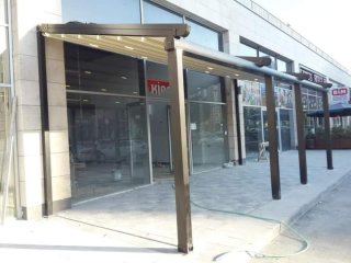 Otomotik tente kumandalı pergule